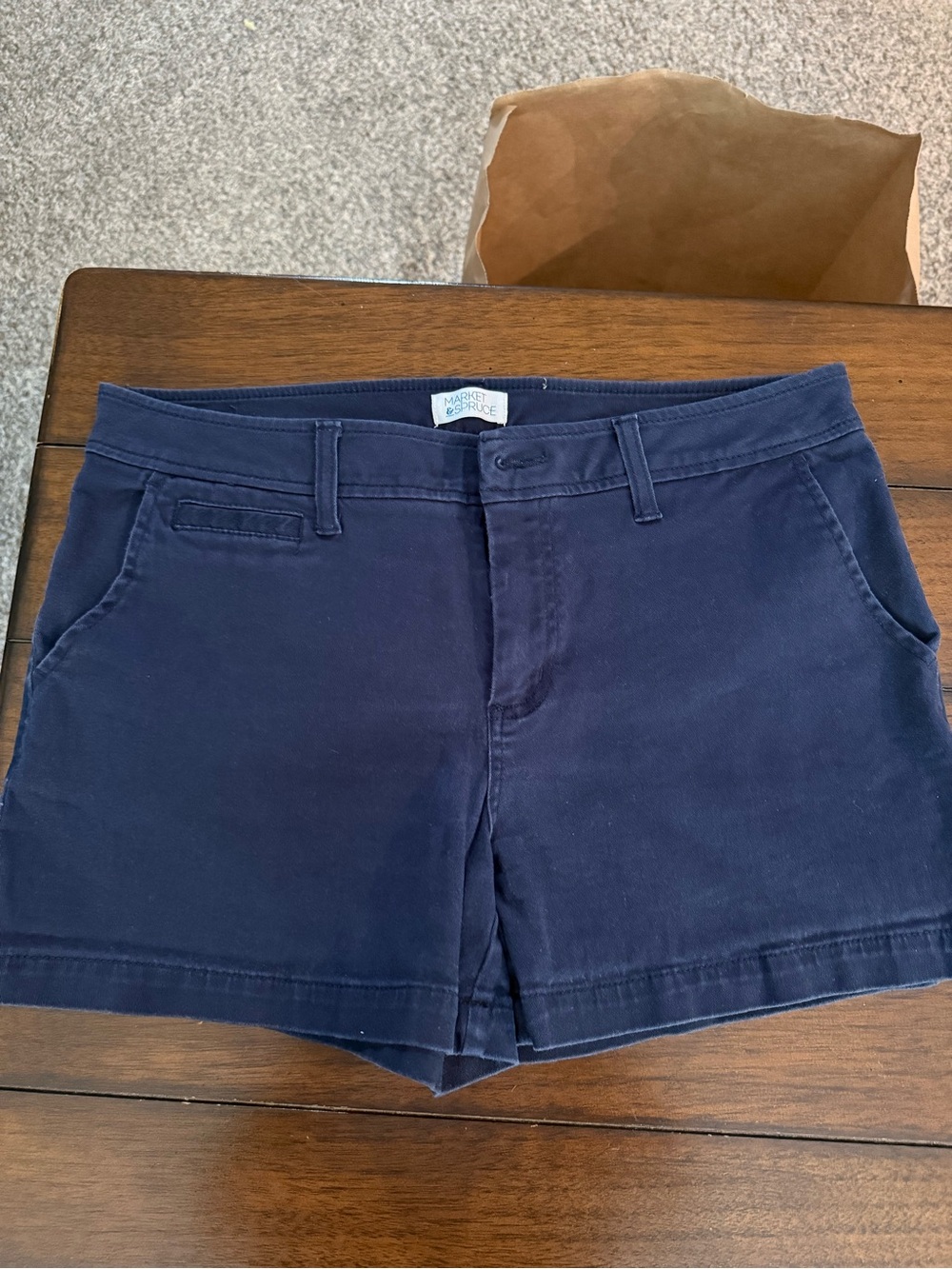 Market & Spruce Navy Blue Women’s Casual Shorts